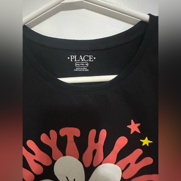 🎁The Children's Place Girls Graphic Short Sleeve Shirt- Size XXL 🎁 - Picture 4 of 5